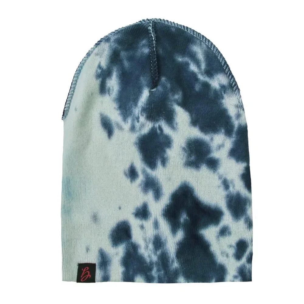 Cozy Sleek and Fitted Tie-Dye Knit Beanie for Effortless Style and Warmth Unisex - Picture 2 of 5